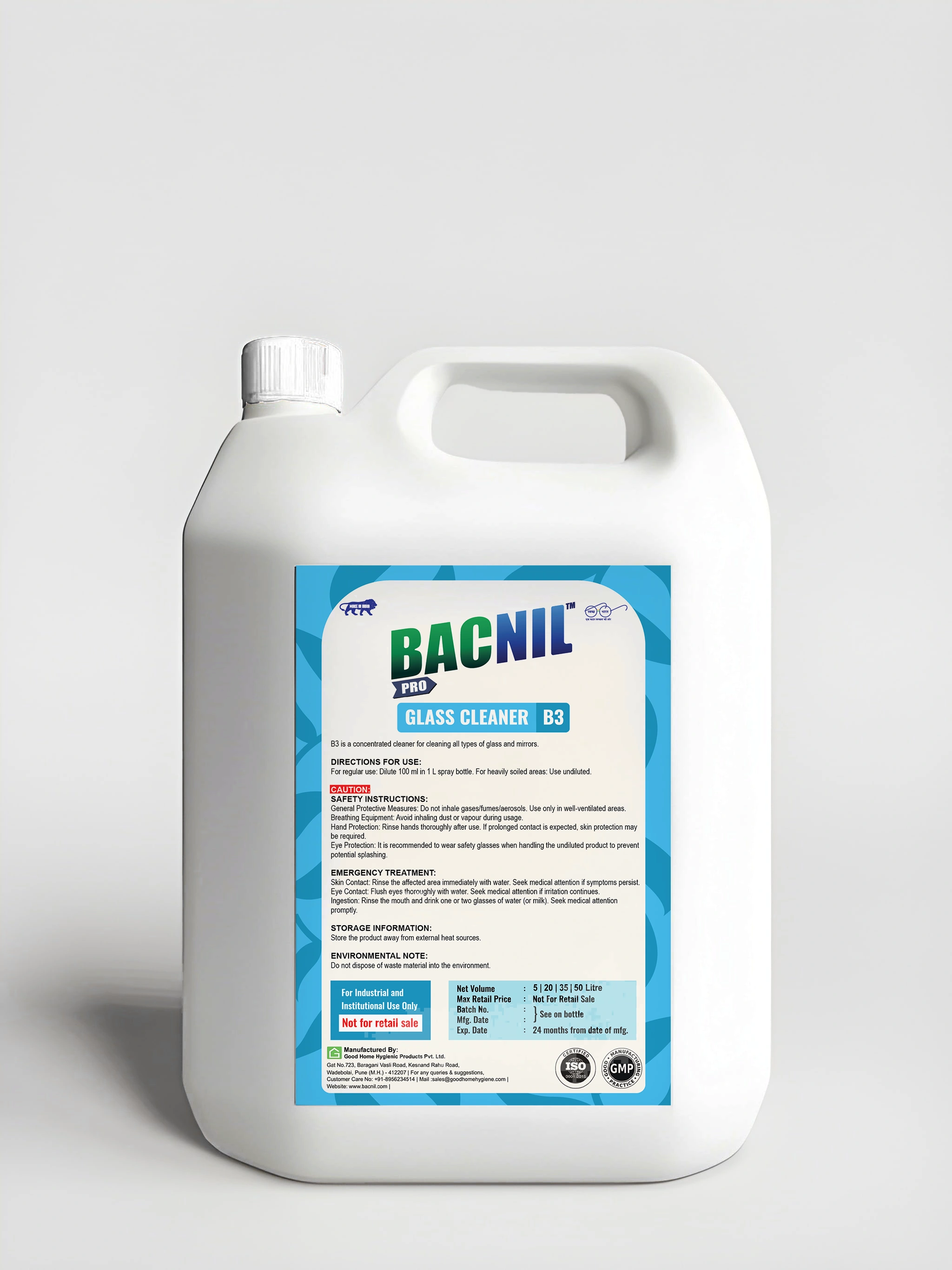 B3 Glass Cleaner Concentrate