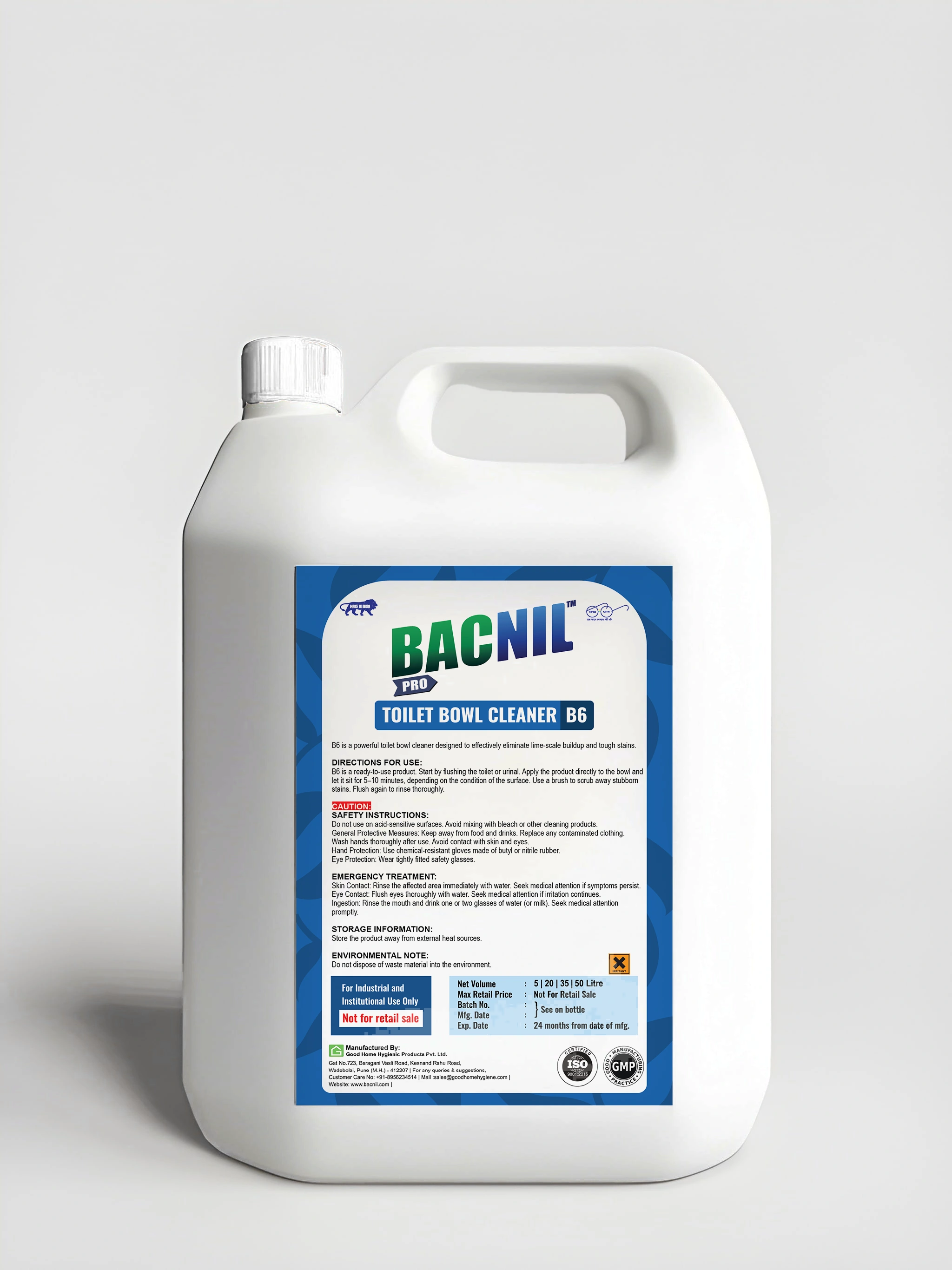 B6 Toilet Bowl Cleaner